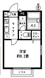 フィール久我山 1Kの間取図画像