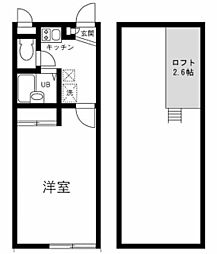 メインシティガーデン壱番館 1Kの間取図画像