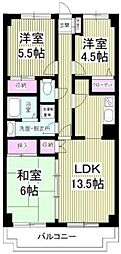 アルブル・オリオン船橋 3LDKの間取図画像