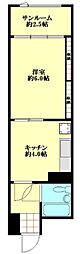 プラザローヤル5 1Kの間取図画像