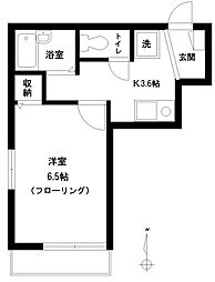 アーバンヒルズ 1Kの間取図画像