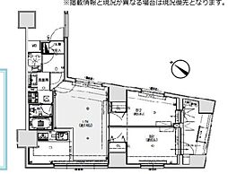 オープンレジデンシア銀座est 2LDKの間取図画像