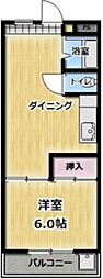 サンシャトウ 1DKの間取図画像