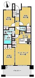 ザ・パークハウス戸塚 3LDKの間取図画像