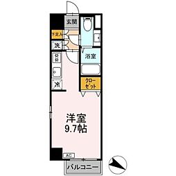 登戸N・Tステージ ワンルームの間取図画像