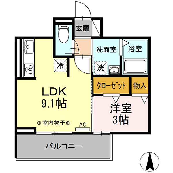 サンイースト 303｜静岡県沼津市末広町(賃貸アパート1LDK・3階・31.74㎡)の写真 その2