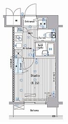 ガーラ・ステージ大塚駅前 1Kの間取図画像
