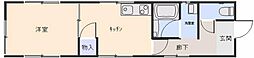 エトロワ富士見 1DKの間取図画像