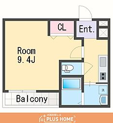 フジパレス和歌山黒田2番館 1Kの間取図画像