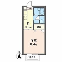 エコープラザIII 202 ｜ 宮城県黒川郡大和町吉岡南３丁目13-9（賃貸アパート1K・2階・26.30㎡） その2