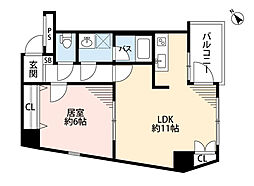 スカイコート中野南台2 1LDKの間取図画像