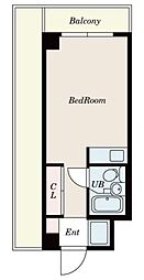 シャルムアマノ 1Kの間取図画像