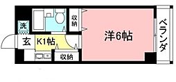 エルニド西生田 1Kの間取図画像