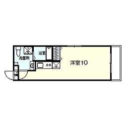 マーヴェリック堺東 ワンルームの間取図画像