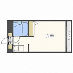 メゾン・ド・香椎参道 ワンルームの間取図画像