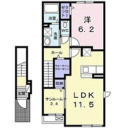 Auli'i アウリィ 1LDKの間取図画像