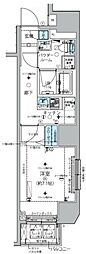 メインステージ信濃町 1Kの間取図画像