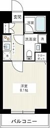AZEST新桜台 1Kの間取図画像