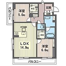 ミレアージュ 00103 ｜ 栃木県宇都宮市今泉町452（賃貸マンション2LDK・1階・67.23㎡） その2