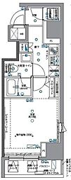 パティーナ月島 1Kの間取図画像