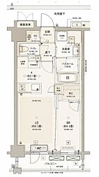 オープンレジデンシア新宿ザ・ハウス 1LDKの間取図画像