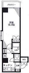 ステージファースト三宿 1Kの間取図画像