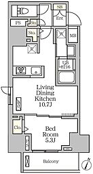 間取図画像 1LDK