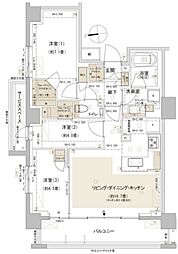 PARKHOMES東中野 3LDKの間取図画像