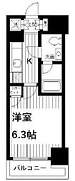 グラントゥルース練馬3 1Kの間取図画像