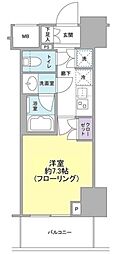 ドレッセ目黒大橋プレヴィ 1Kの間取図画像