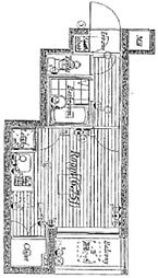 パレ・ホームズ一橋学園 ワンルームの間取図画像
