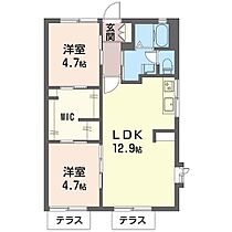 サンモール本郷　Ｃ 00101 ｜ 神奈川県横浜市瀬谷区本郷１丁目19-1（賃貸アパート2LDK・1階・51.00㎡） その2