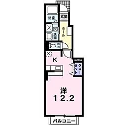 フォレスト出島 ワンルームの間取図画像