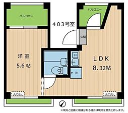 ヴィッツアーク大森2 1LDKの間取図画像