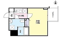 ガーラプレイス新宿御苑 1Kの間取図画像