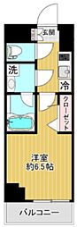 SHOKENレジデンス横浜反町 1Kの間取図画像
