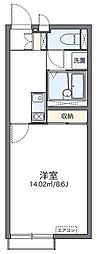 レオネクストセレーネ 1Kの間取図画像