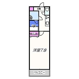 フジパレス堺鳳東3番館 1Kの間取図画像