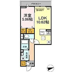 セジュール西台4 1LDKの間取図画像