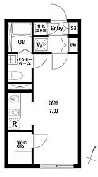 アーバンパーク下北沢 ワンルームの間取図画像