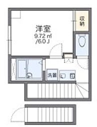 レオパレスSPERANZA赤坂 1Kの間取図画像