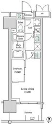 ブルックサイドレジデンス木場 2Kの間取図画像