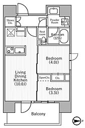 ｎｉｄｏ ＭＯＴＯＡＳＡＫＵＳＡ 9階2LDKの間取り