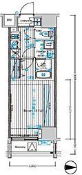 ブライズ方南町 1Kの間取図画像
