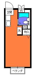 サンライズＳＡＴＯＨ 3階1Kの間取り