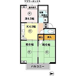 ハイツJOY 3Kの間取図画像