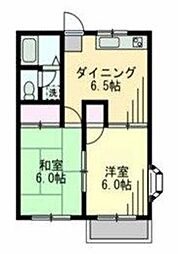 ファミーユ・エミナンス 2DKの間取図画像
