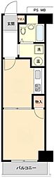 シティハウス西大久保 1DKの間取図画像
