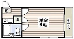 ハイツ中十条 1Kの間取図画像
