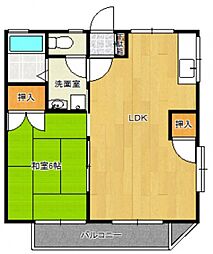 ロイヤル壱番館 1LDKの間取図画像